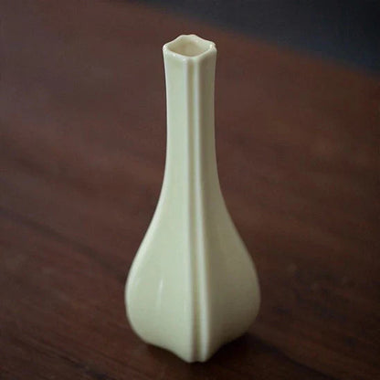 Handmade White Porcelain Mini Vase